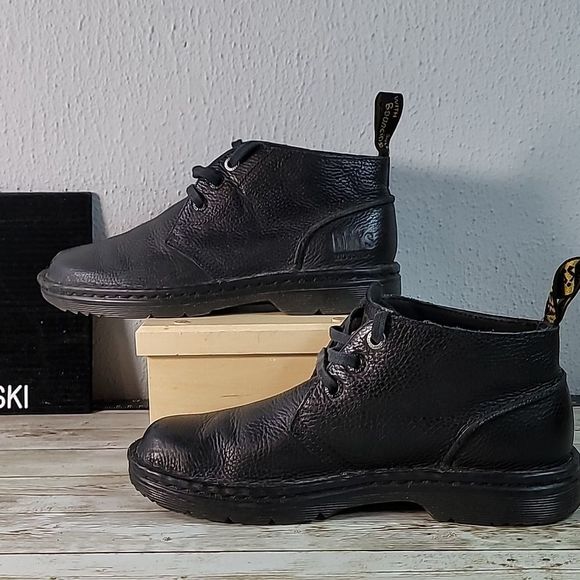 Dr. Martens Industrial SUSSEX Black Leather 3i Chukka Work Boots W9 M8 UK 7 - Picture 2 of 9
